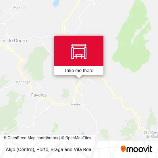 Alijó (Centro) map