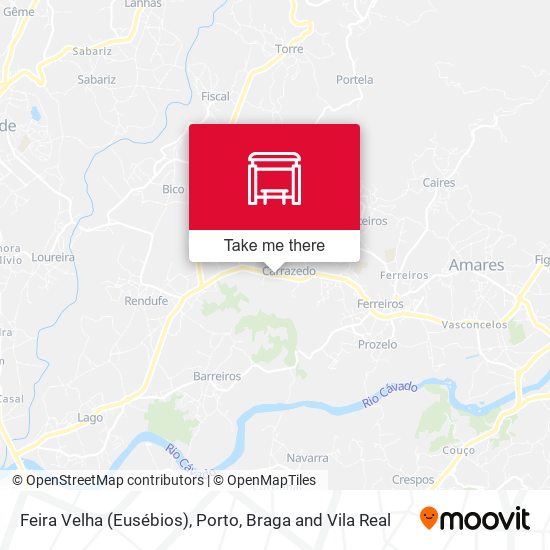 Feira Velha (Eusébios) map
