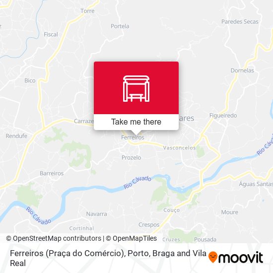 Ferreiros (Praça do Comércio) map