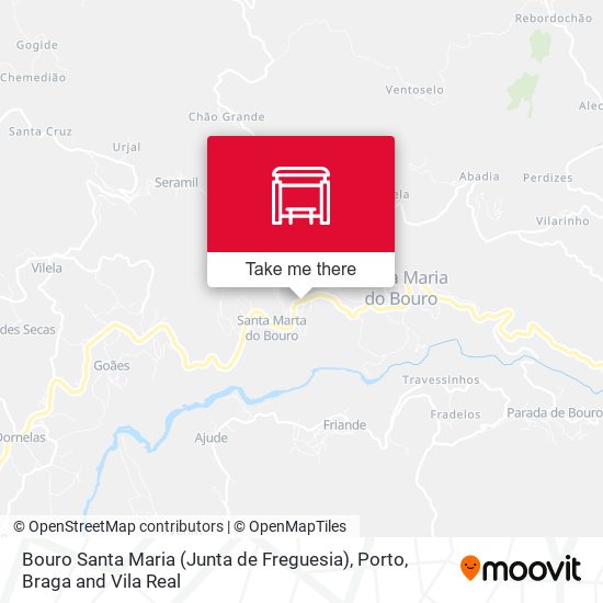 Bouro Santa Maria (Junta de Freguesia) map