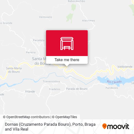 Dornas (Cruzamento Parada Bouro) map
