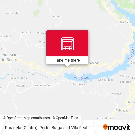 Paradela (Centro) map