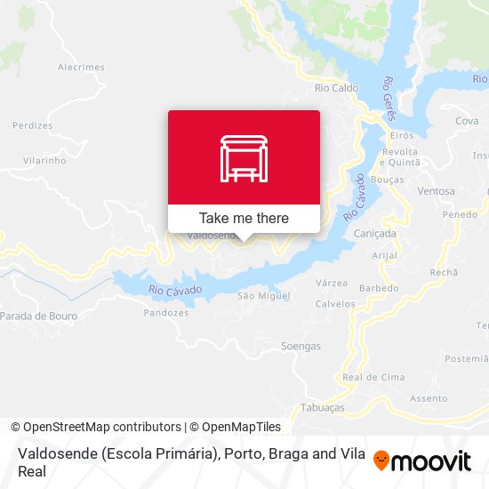 Valdosende (Escola Primária) mapa