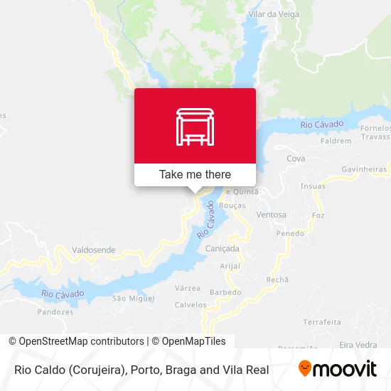 Rio Caldo (Corujeira) map