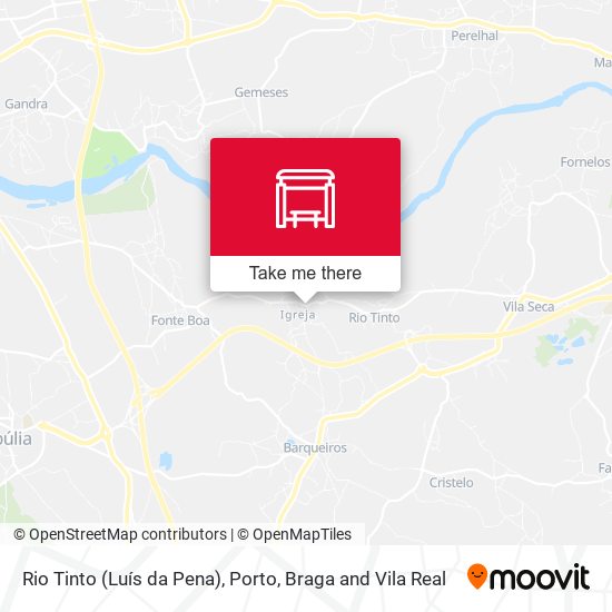 Rio Tinto (Luís da Pena) map