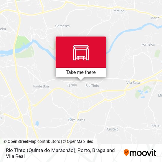 Rio Tinto (Quinta do Marachão) mapa