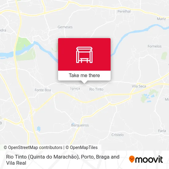 Rio Tinto (Quinta do Marachão) map
