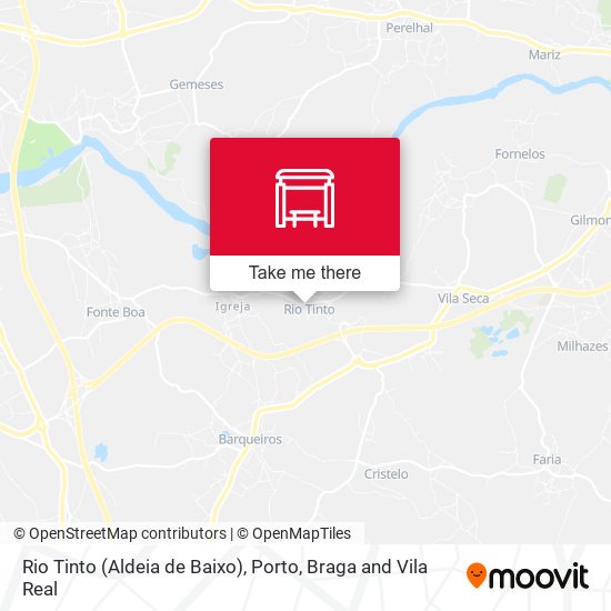 Rio Tinto (Aldeia de Baixo) map