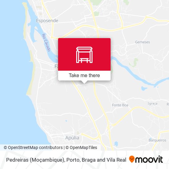 Pedreiras (Moçambique) map