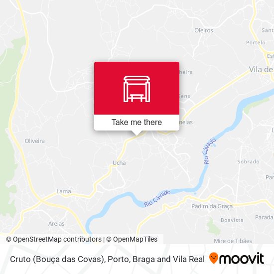 Cruto (Bouça das Covas) map
