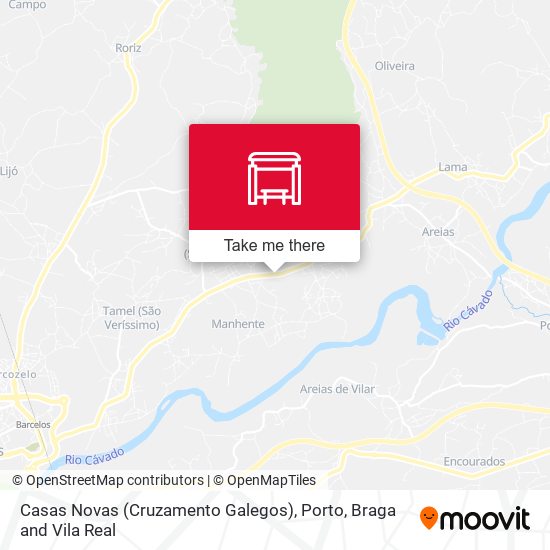 Casas Novas (Cruzamento Galegos) mapa