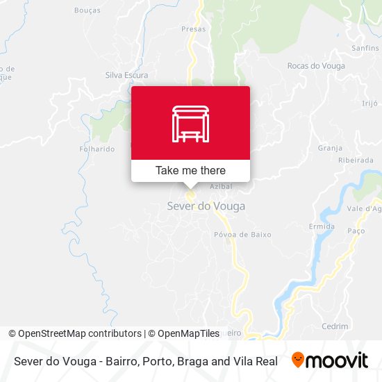 Sever do Vouga - Bairro map