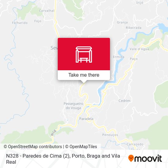 N328 - Paredes de Cima mapa