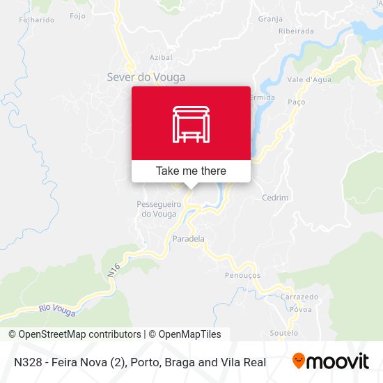 N328 - Feira Nova mapa