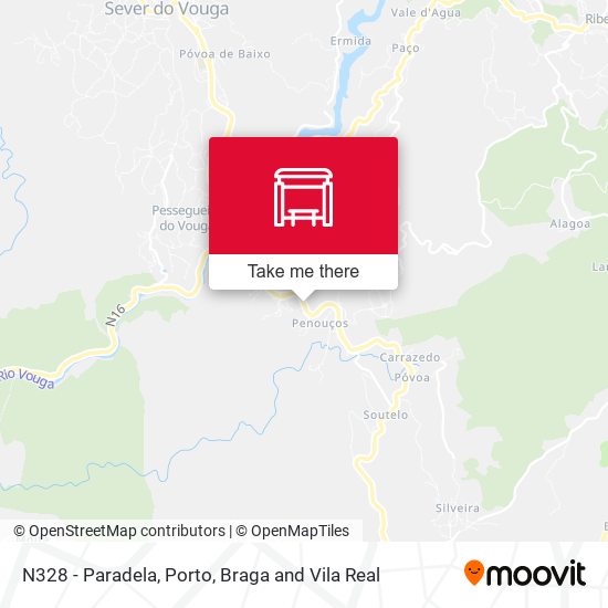N328 - Paradela mapa