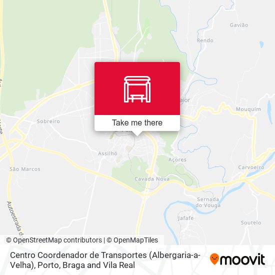 Centro Coordenador de Transportes (Albergaria-a-Velha) map