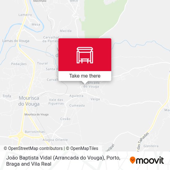 João Baptista Vidal (Arrancada do Vouga) mapa