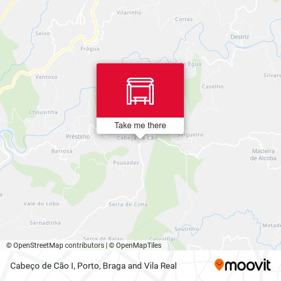 Cabeço de Cão I mapa