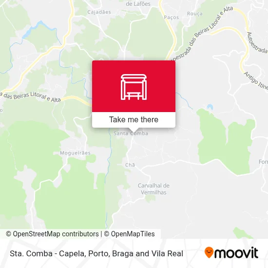 Sta. Comba - Capela map