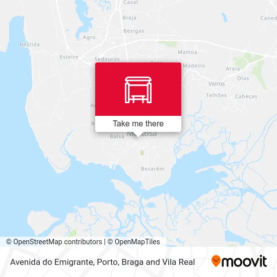 Avenida do Emigrante map