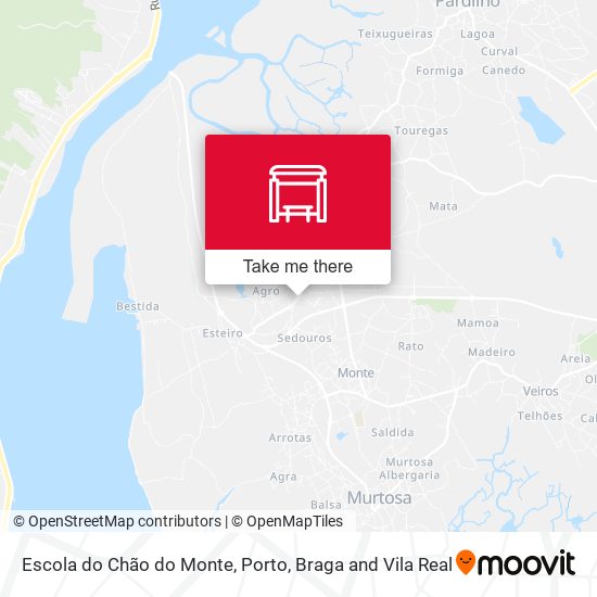Escola do Chão do Monte mapa