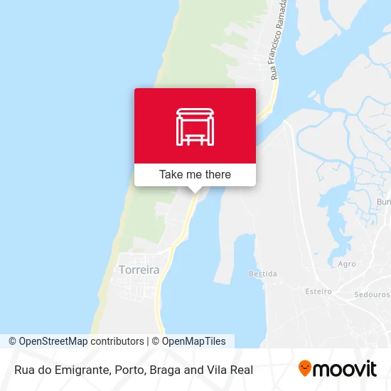 Rua do Emigrante mapa