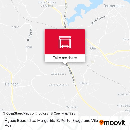 Águas Boas - Sta. Margarida B map