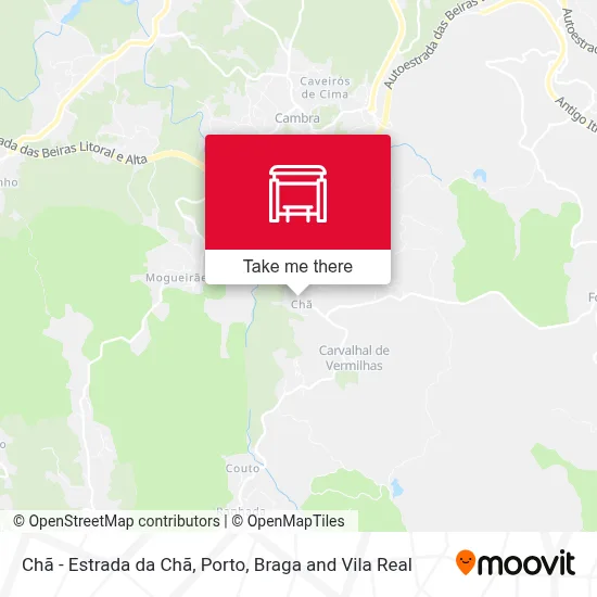 Chã - Estrada da Chã map