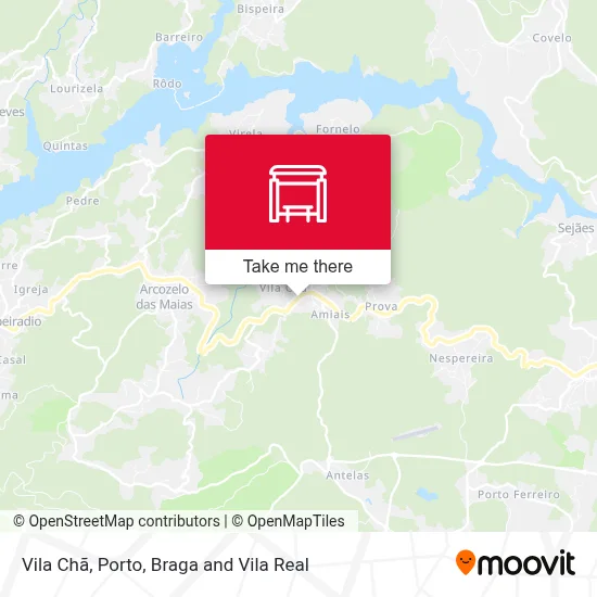 Vila Chã map
