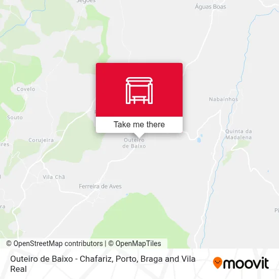 Outeiro de Baixo - Chafariz map