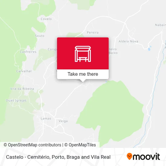 Castelo - Cemitério map
