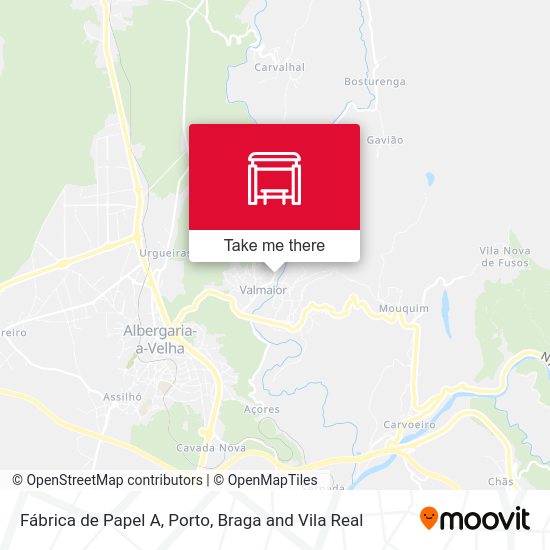 Fábrica de Papel A mapa
