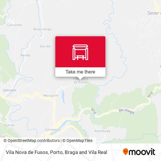 Vila Nova de Fusos mapa