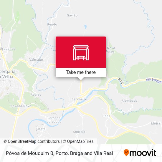 Póvoa de Mouquim B mapa