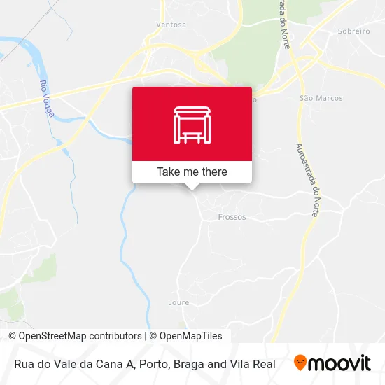 Rua do Vale da Cana A map