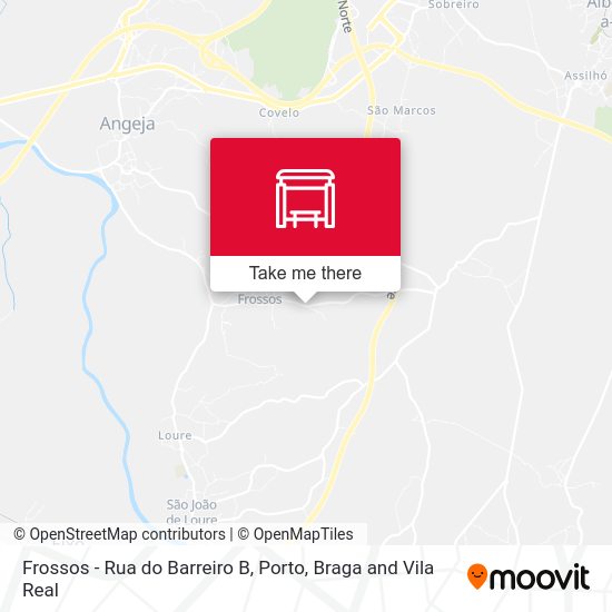 Frossos - Rua do Barreiro B map