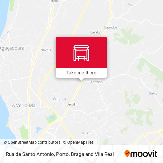 Rua de Santo António mapa