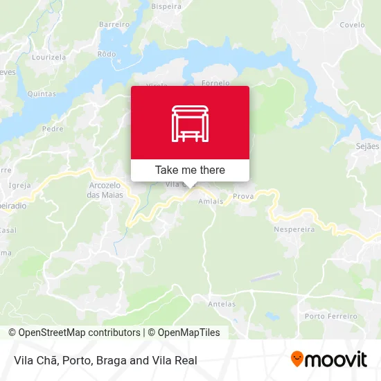 Vila Chã map