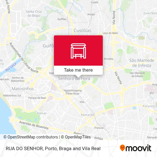 RUA DO SENHOR map
