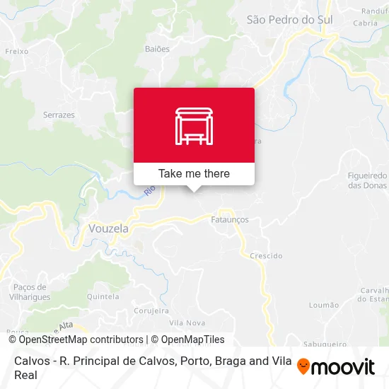 Calvos - R. Principal de Calvos map