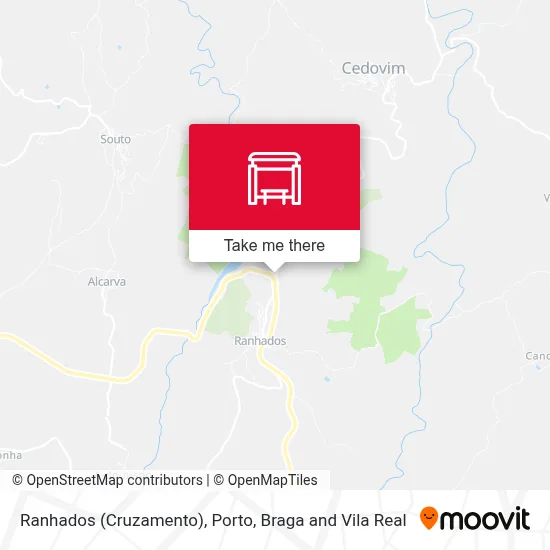 Ranhados (Cruzamento) mapa