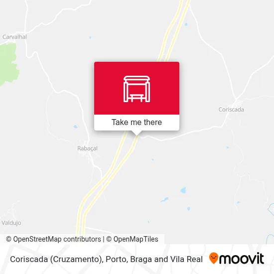 Coriscada (Cruzamento) map
