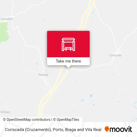 Coriscada (Cruzamento) map