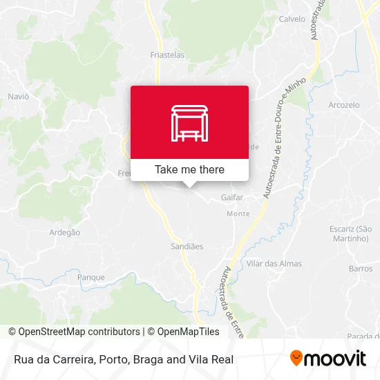 Rua da Carreira mapa