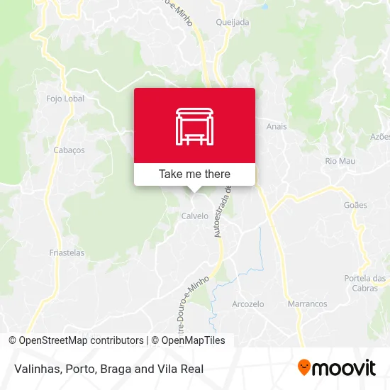 Valinhas map