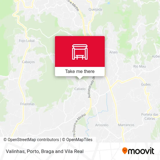 Valinhas map