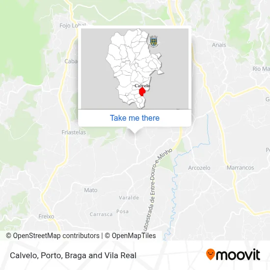 Calvelo map
