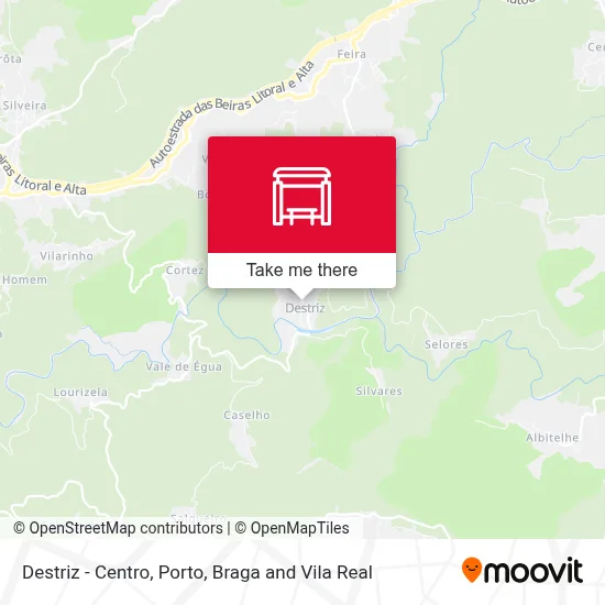 Destriz - Centro map