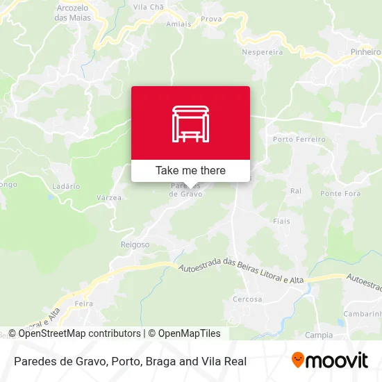 Paredes de Gravo map