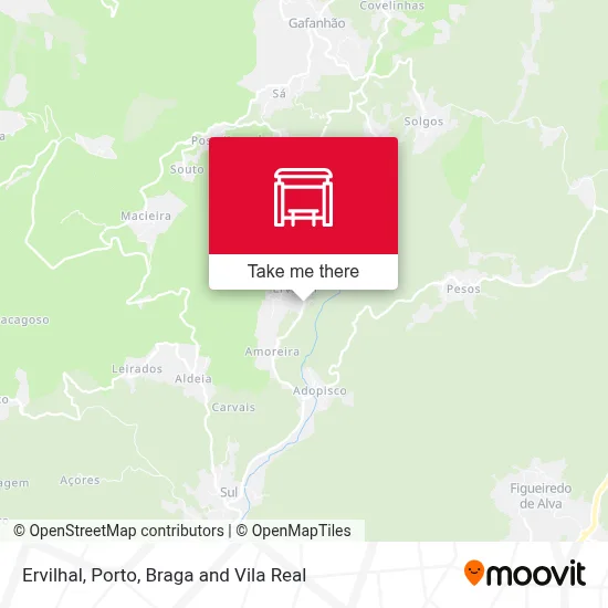 Ervilhal map